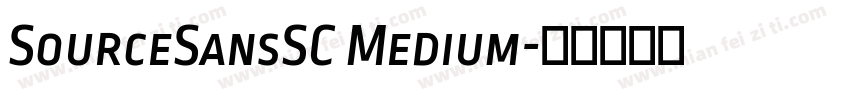 SourceSansSC Medium字体转换